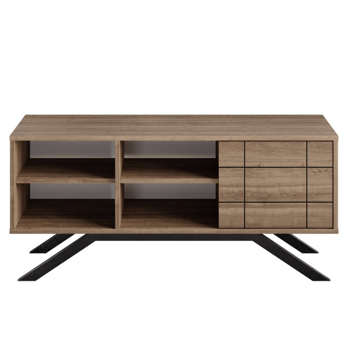 Hanah Home Soporte para TV Negro y Nogal